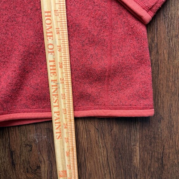 Patagonia Better Sweater Womens Medium Red 1/4 Zip Fleece Jacket Pullover 25617 - Picture 6 of 6